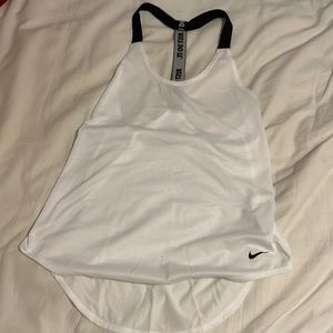 White & Black Nike Tank Top